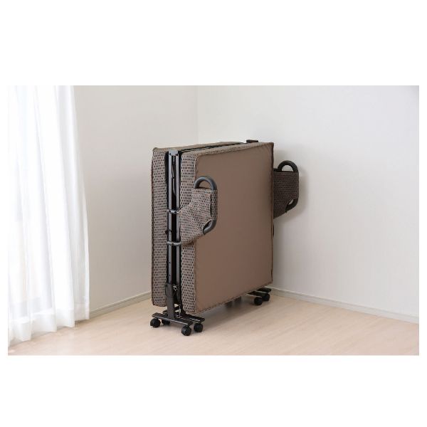 電動リクライニング 折りたたみベッド 13cm厚 高反発 ELB-7A(GY)S Amazon｜山善(YAMAZEN) 電動リクライニング 折りたたみベッド 手すり