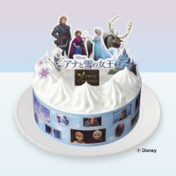 クリスマスキャラクターケーキ4号　アナと雪の女王