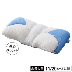 西川眠りの専門医がすすめるまくらやわらかめ低め+専用まくらカバーグレー