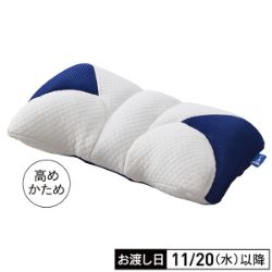 西川眠りの専門医がすすめるまくらかため高め+専用まくらカバーグレー