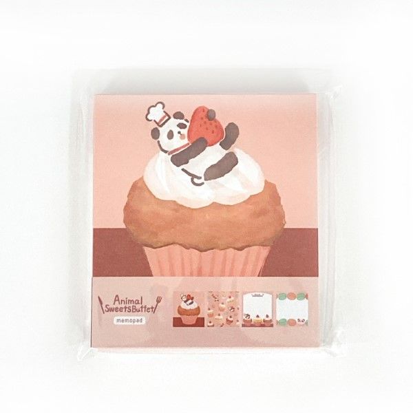 アニマルスイーツビュッフェ ステーショナリーセット パンダ