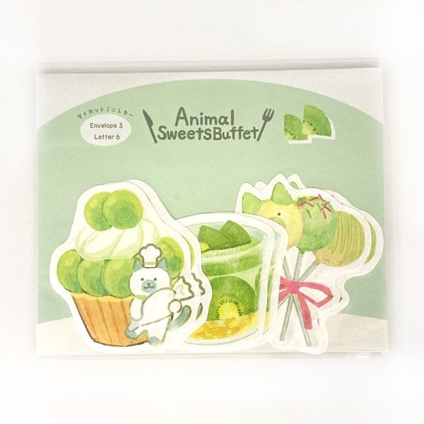 古川紙工　アニマルスイーツビュッフェ　コンプリートセット 新品未開封 アニマルスイーツビュッフェ メモパッド