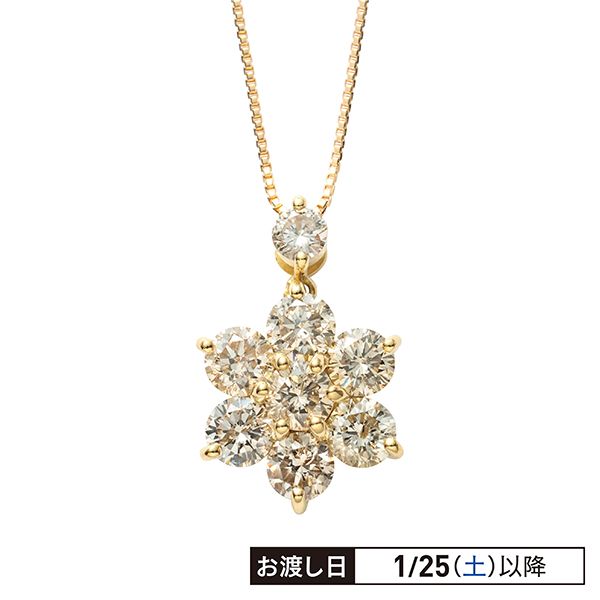 美品譲渡⭐️K18刻印 ダイヤモンド ネックレス 1カラット●即購入大歓迎 Pt/K18YG プリンセスカット ダイヤモンド ペンダントネックレス