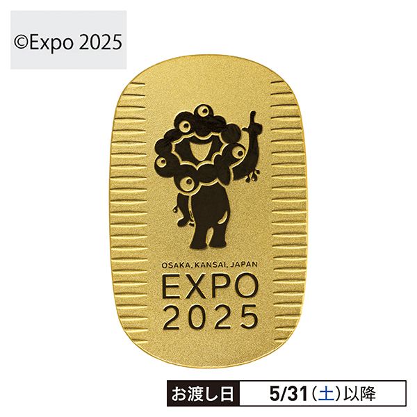 EXPO2025 OSAKA,KANSAI,JAPAN」 2025 大阪・関西万博 純金小判30g