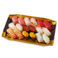 【S1002】魚屋のにぎり鮨(いくら・うに・えび入)18貫 (2人前)1パック