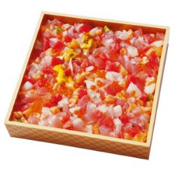 【S1004】魚屋の本まぐろ入ご馳走ちらし鮨(うに・いくら入) 1パック
