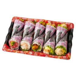 【S1017】人気の具材を集めた手巻寿司 10本 1パック