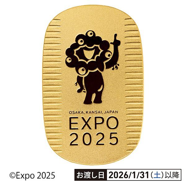 EXPO2025 OSAKA,KANSAI,JAPAN」 2025 大阪・関西万博 純金小判30g