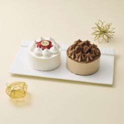 ペアケーキ(苺ショート＆チョコケーキ)