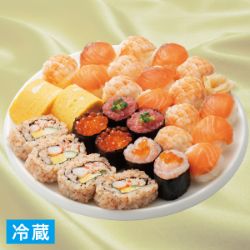 海老とサーモンが主役のパーティー手まり寿司セット