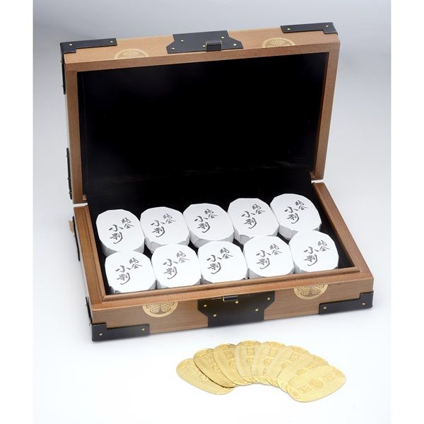 純金 千両箱セット(葵小判)：10g×50枚(光則MITSUNORI)の商品詳細ページ