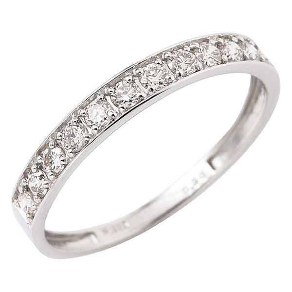 プラチナダイヤ計0.3ctハーフエタニティーリング 15号の商品詳細ページ