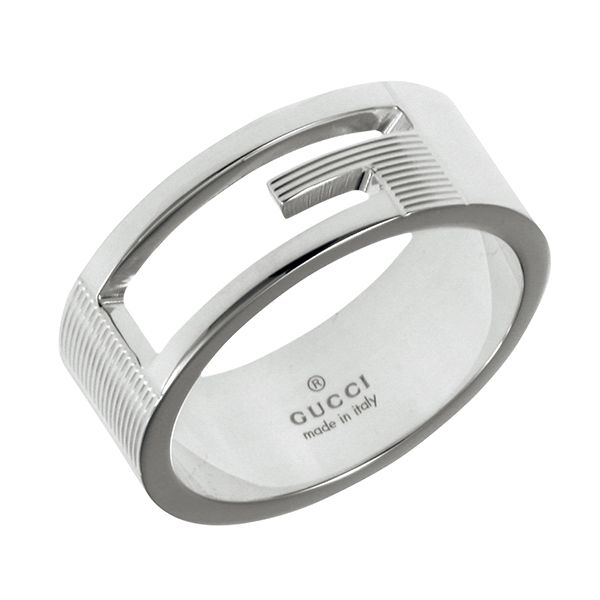 GUCCI (グッチ) ブランテッド カットアウトG リング 032660-09840/8106