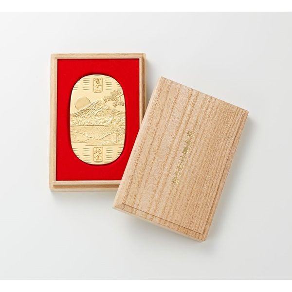 純金 鏡富士小判 50g(「経済産業大臣賞」受賞の金工作家、新井創永作