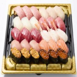 【S6031】【魚屋の鮨】本鮪と自慢のネタのご馳走にぎり鮨(うに・いくら・えび入)30貫 1パック