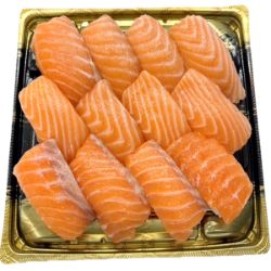 【S6035】【魚屋の鮨】アトランティックサーモンにぎり鮨12貫 1パック