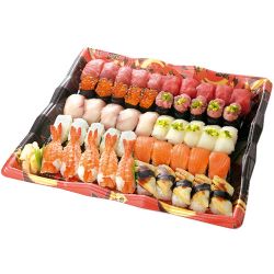 本まぐろ中とろ・赤身とぶり入り迎春握り寿司50貫