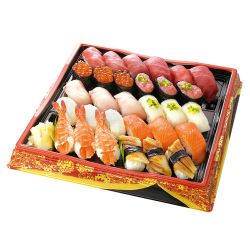 本まぐろ中とろ・赤身とぶり入り迎春握り寿司30貫