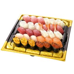 本鮪と自慢のネタのご馳走にぎり鮨（うに・いくら・えび入）30貫