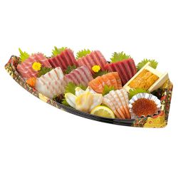 お刺身盛合わせ（えび・うに・いくら入り）11点舟盛