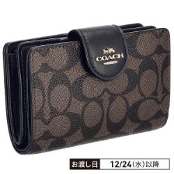 ミディアム コーナー ジップ ウォレット・シグネチャー キャンバス  CW786/IMXAQ