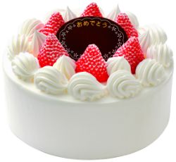 【M0006】〔ヤマザキ〕お祝いケーキ　生ケーキ（5号）