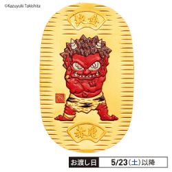 純金 鬼小判 赤鬼 10g(鬼小判 日本画家 瀧下和之監修)の商品詳細ページ