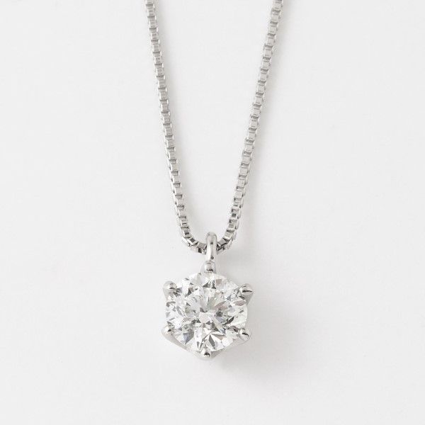 プラチナダイヤ0.5ctネックレス(ハート＆キューピッド)鑑定書付の商品