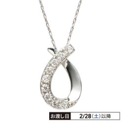 プラチナダイヤ計0.1ctネックレス