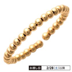 18金イエローゴールド・フリーサイズリング