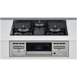 ビルトインガスコンロ　ガラス天板