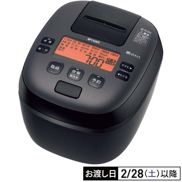 可変圧力IH炊飯ジャー 5.5合炊き(タイガー魔法瓶)の商品詳細ページ